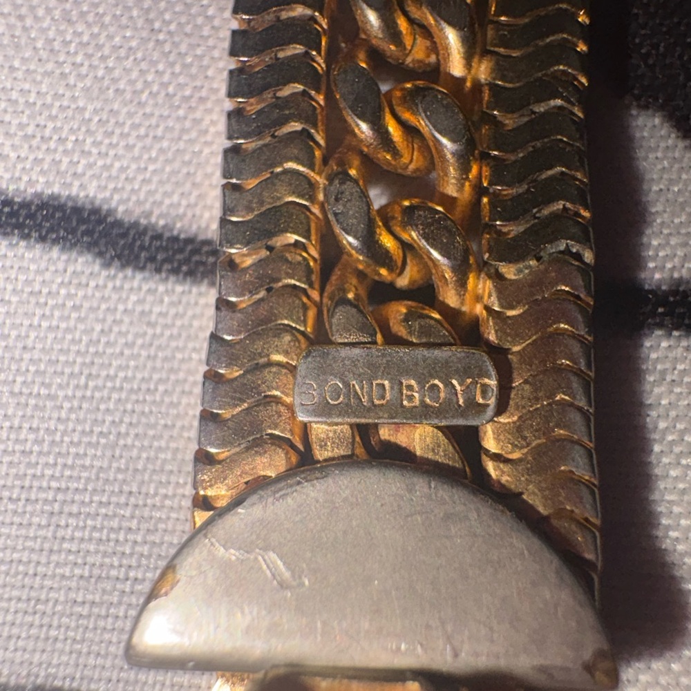Men’s Gold Chain Bracelet vintage 1940 bind Boyd